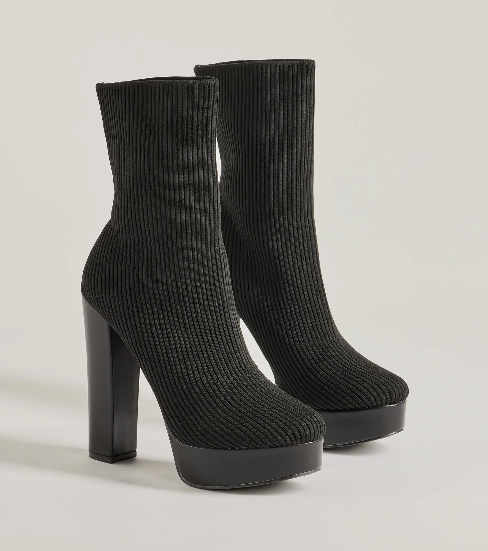Premium Knit Platform Booties - Ultimate Comfort & Style