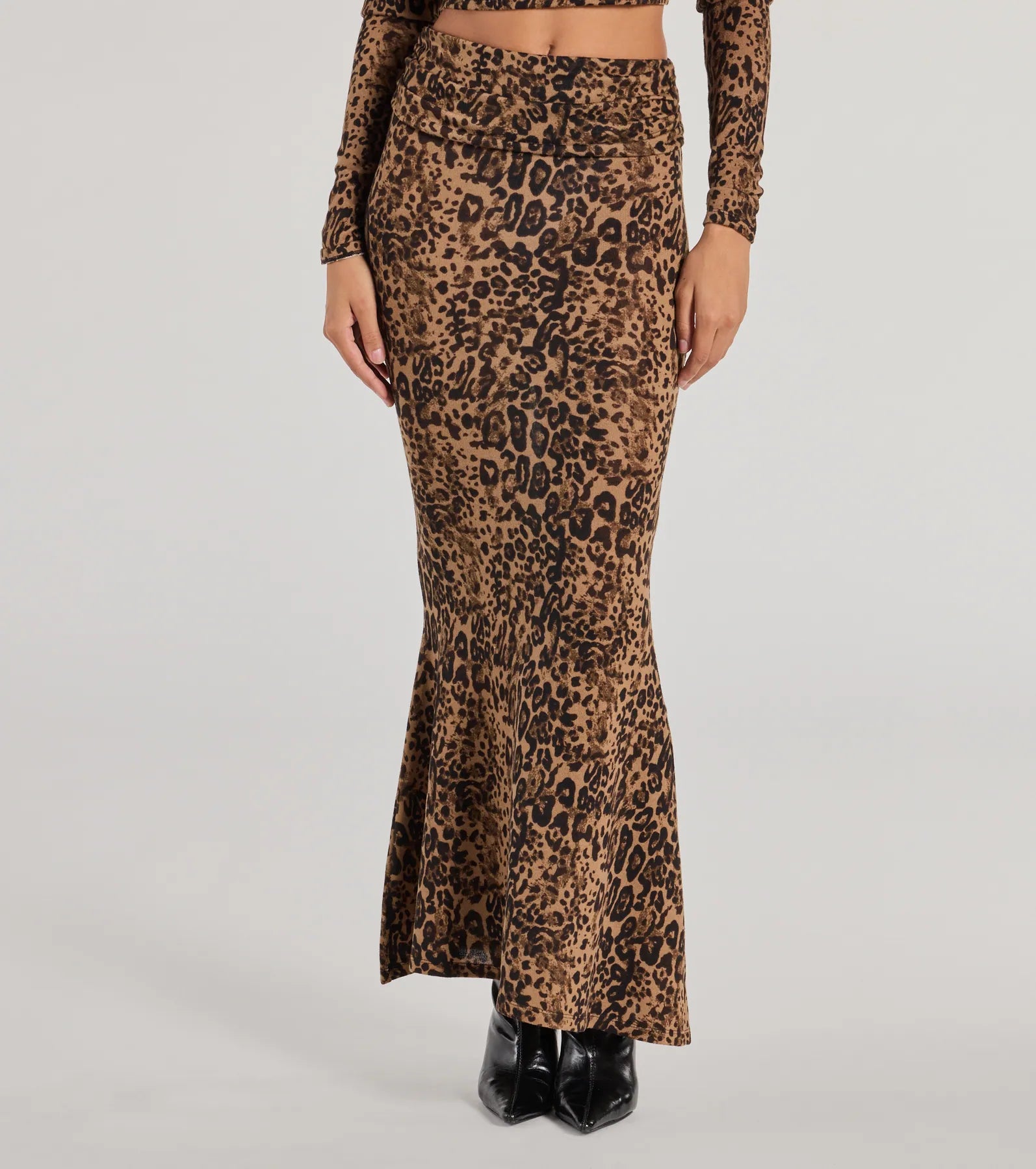 Premium Leopard Print Maxi Skirt - Ultimate Style & Comfort