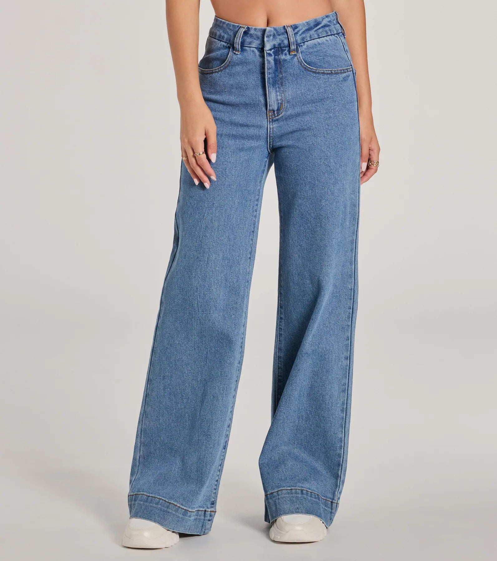 Ultimate Style Wide-Leg Denim Jeans