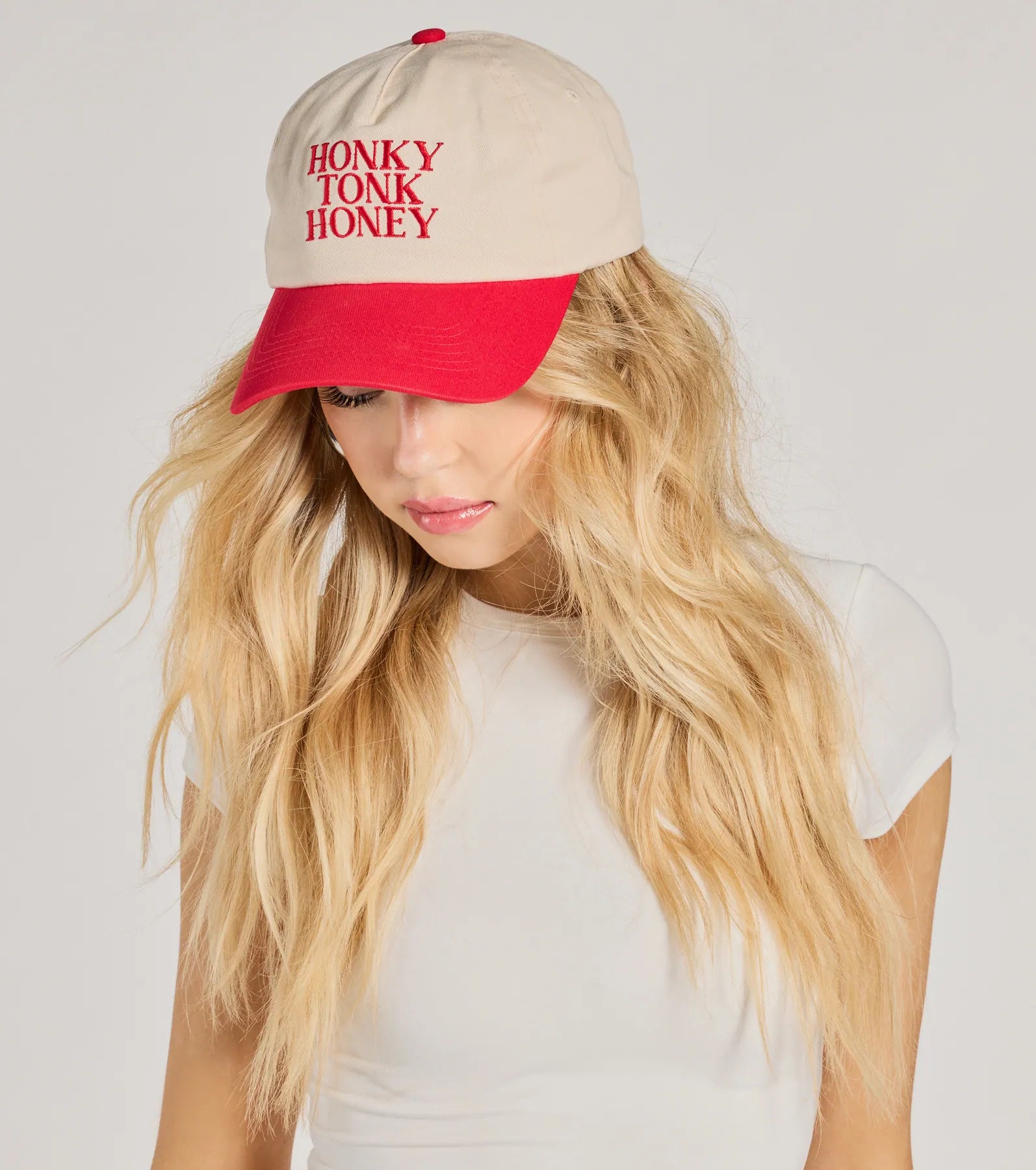 Premium Honky Tonk Honey Two-Tone Baseball Cap - Ultimate Style Upgrade