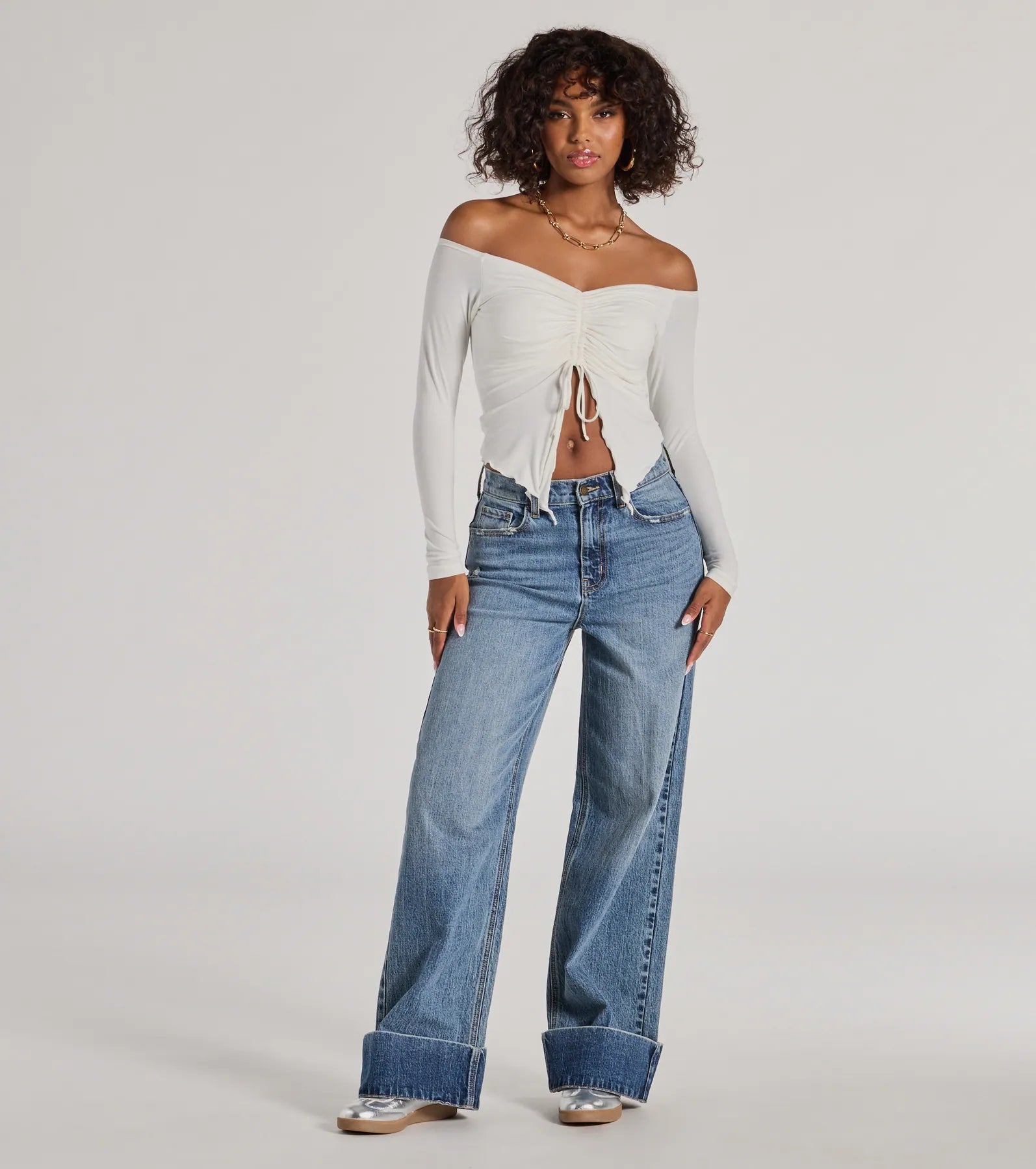 Premium Flirt Off-The-Shoulder Knit Top - Ultimate Casual Chic