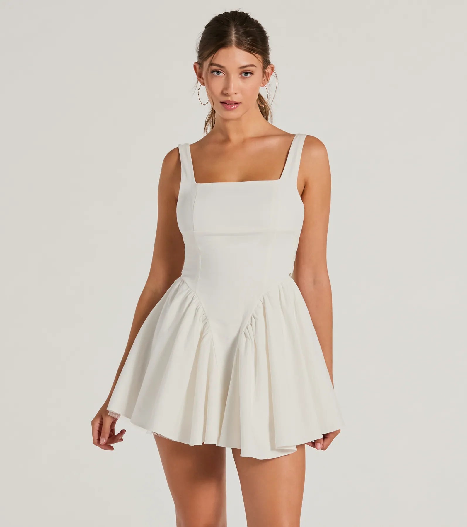 Ultimate Sweetheart Open Back Bow Skater Dress