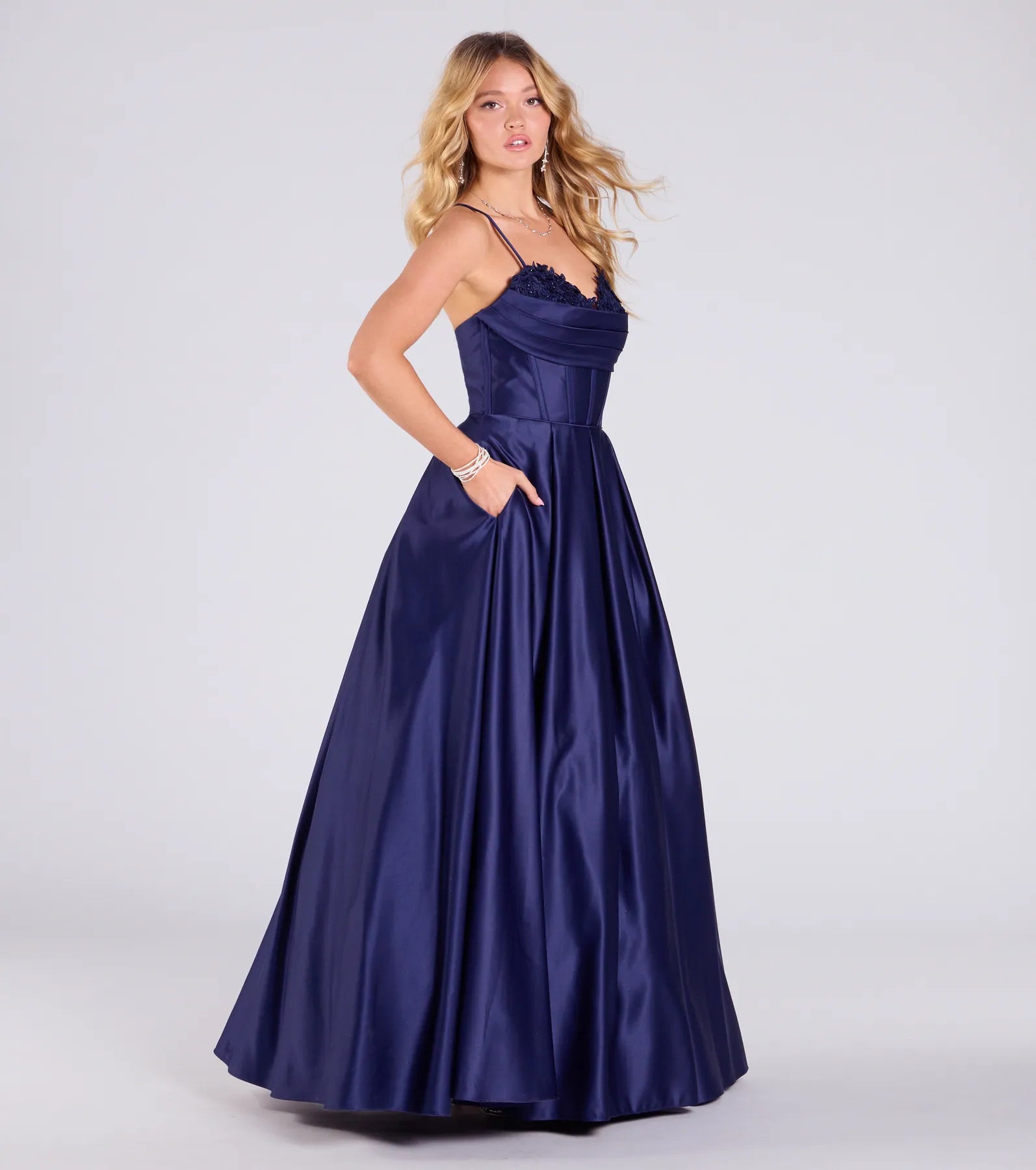 Ultimate Tessa Corset Lace-Up A-Line Satin Ball Gown for Special Occasions