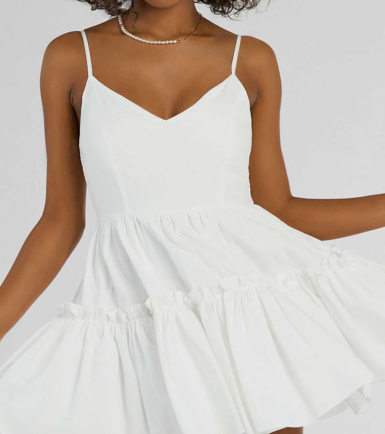 Ultimate Flair Tiered Ruffled Skater Dress