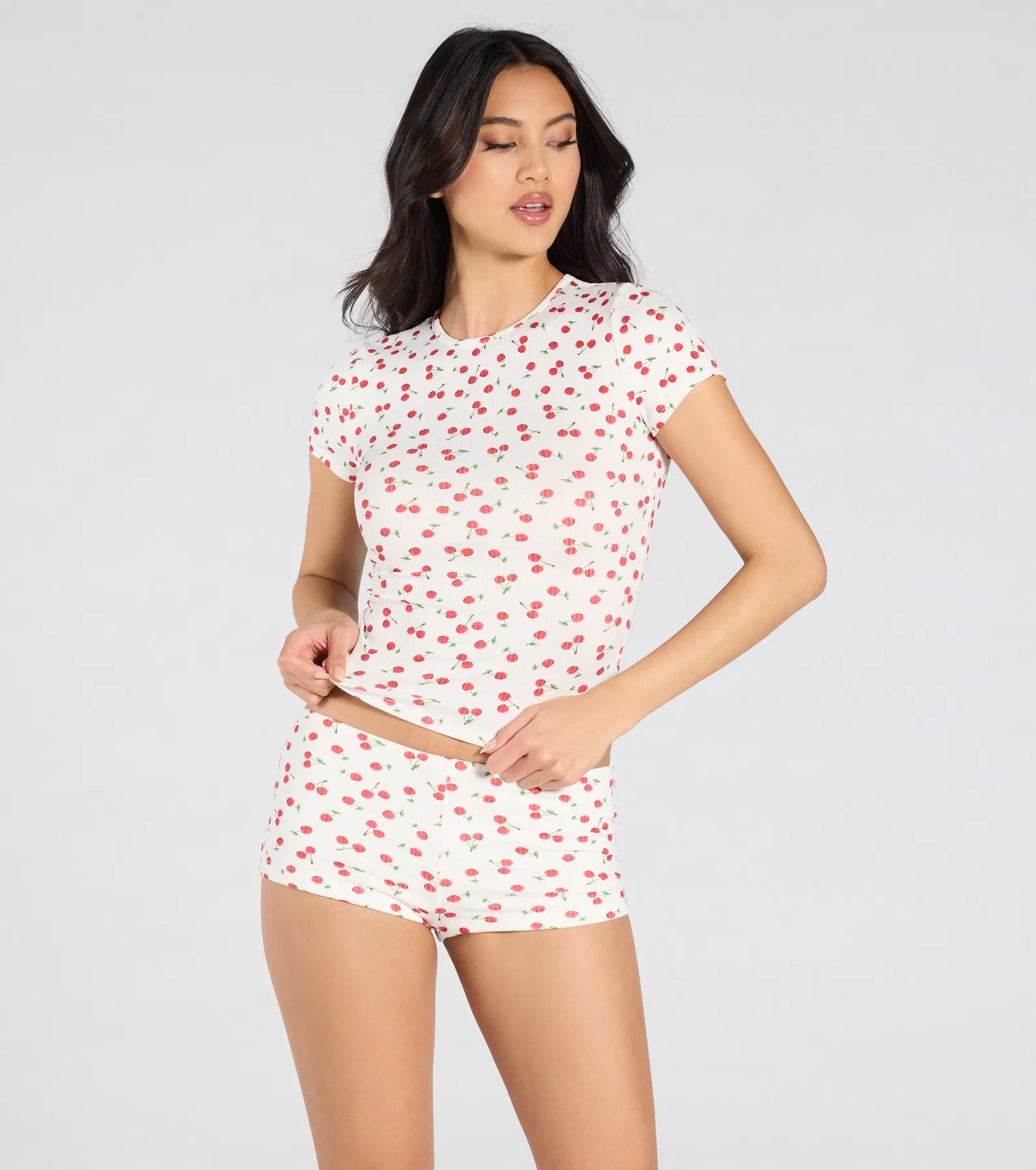 Premium So Juicy Cherry Print Pajama Top - Ultimate Comfort