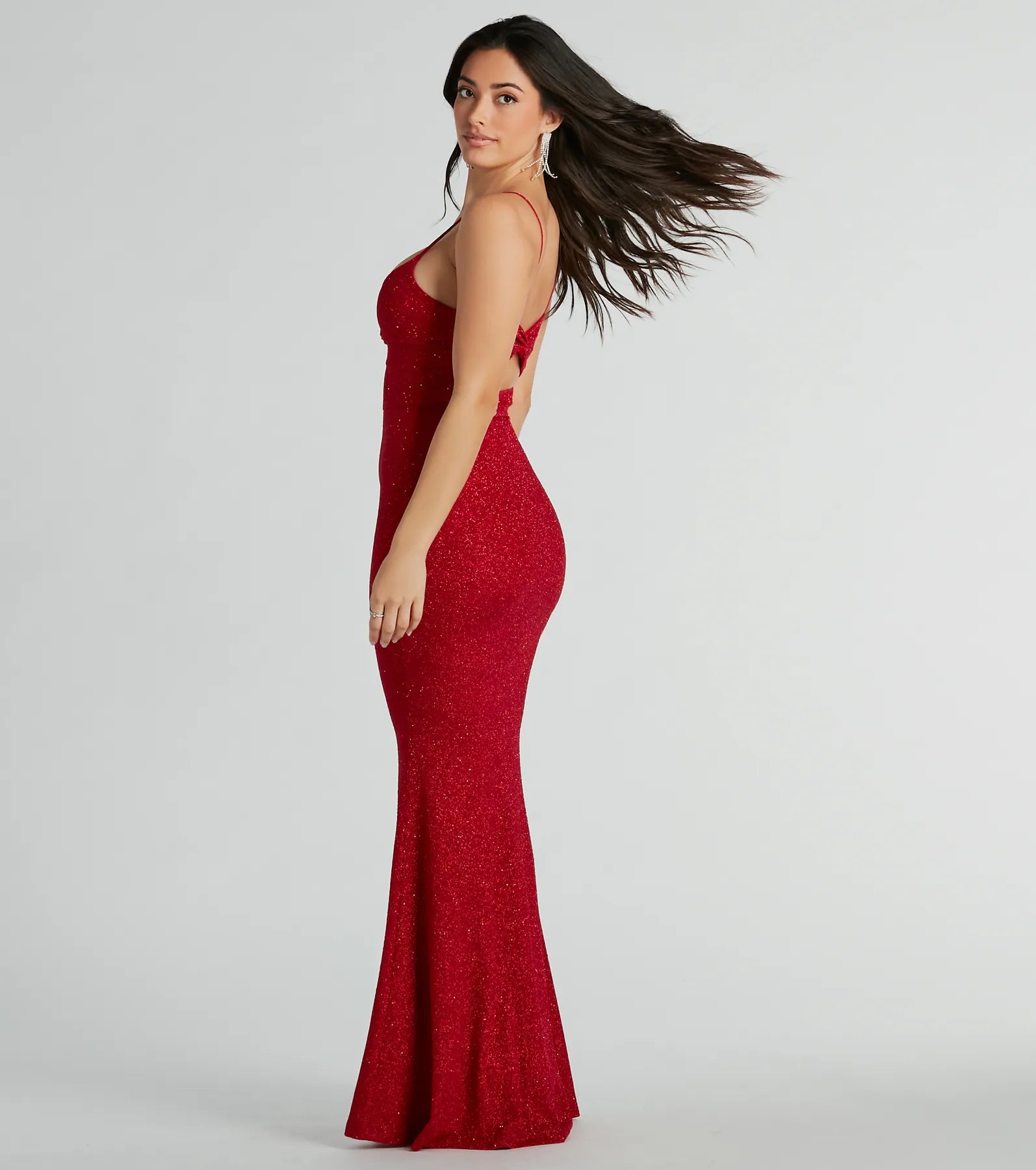 Premium Maleah Glitter Mermaid Dress – Ultimate Glamour for Special Occasions