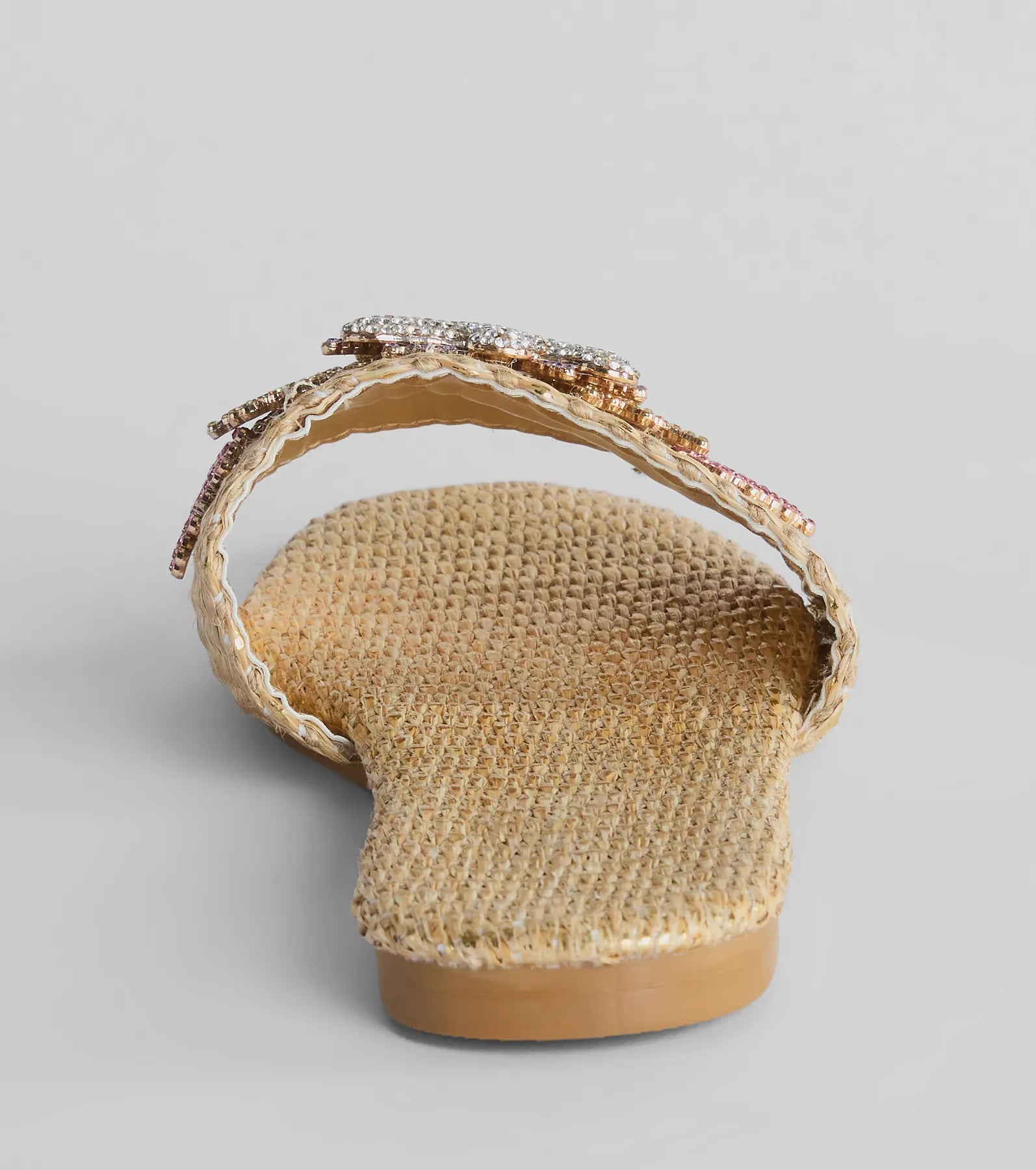 Premium Rhinestone Starfish Straw Flat Sandals - Ultimate Summer Style