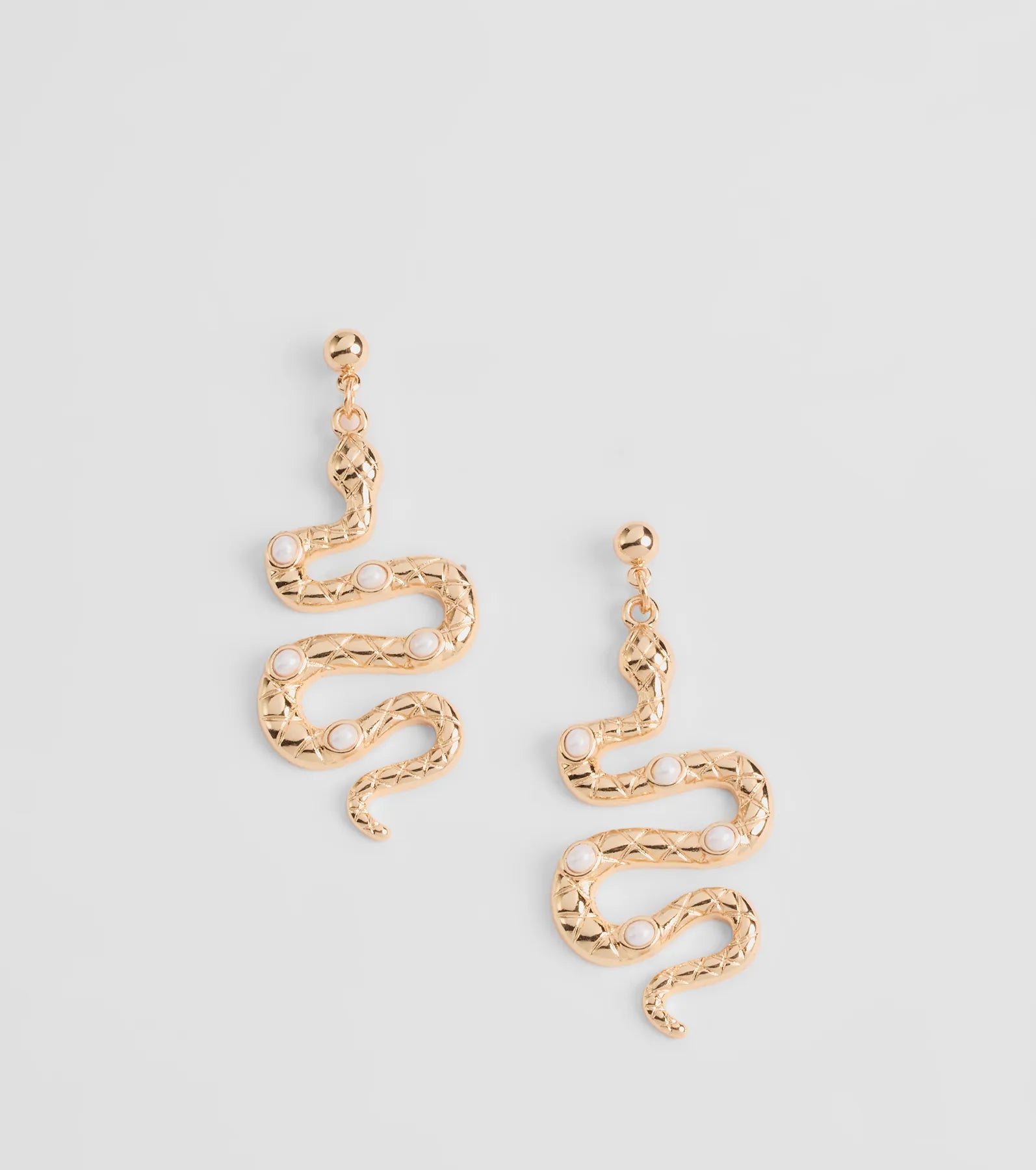 Premium Faux Pearl Snake Earrings - Ultimate Style Upgrade